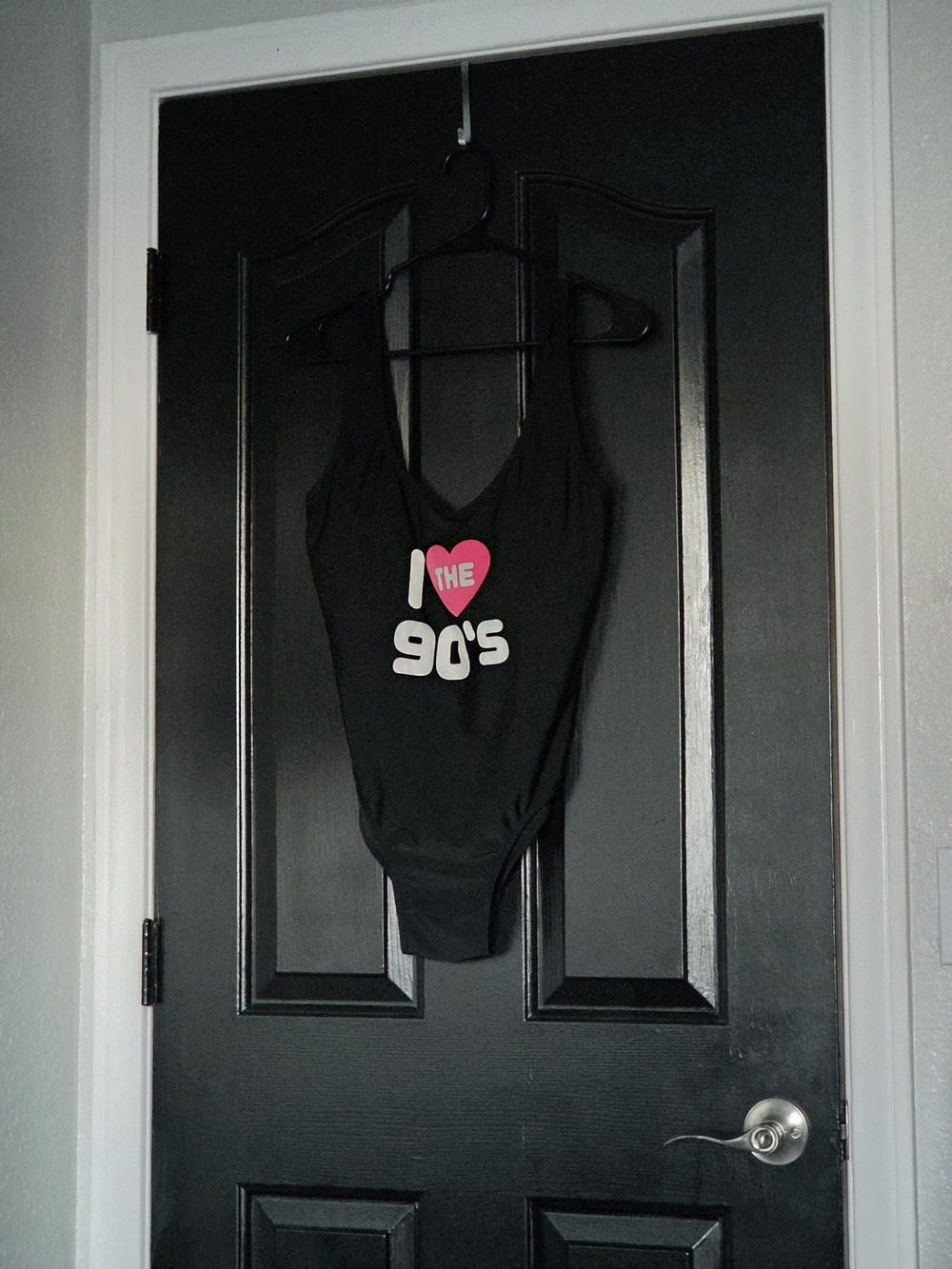 YMI Black "I ♥ the 90's" One-Piece Swimsuit